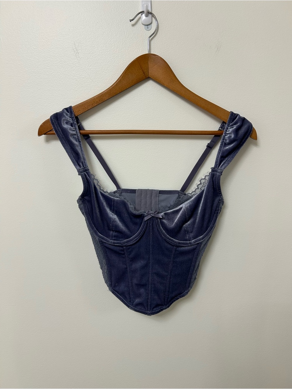 Garage Velvet Corset Top